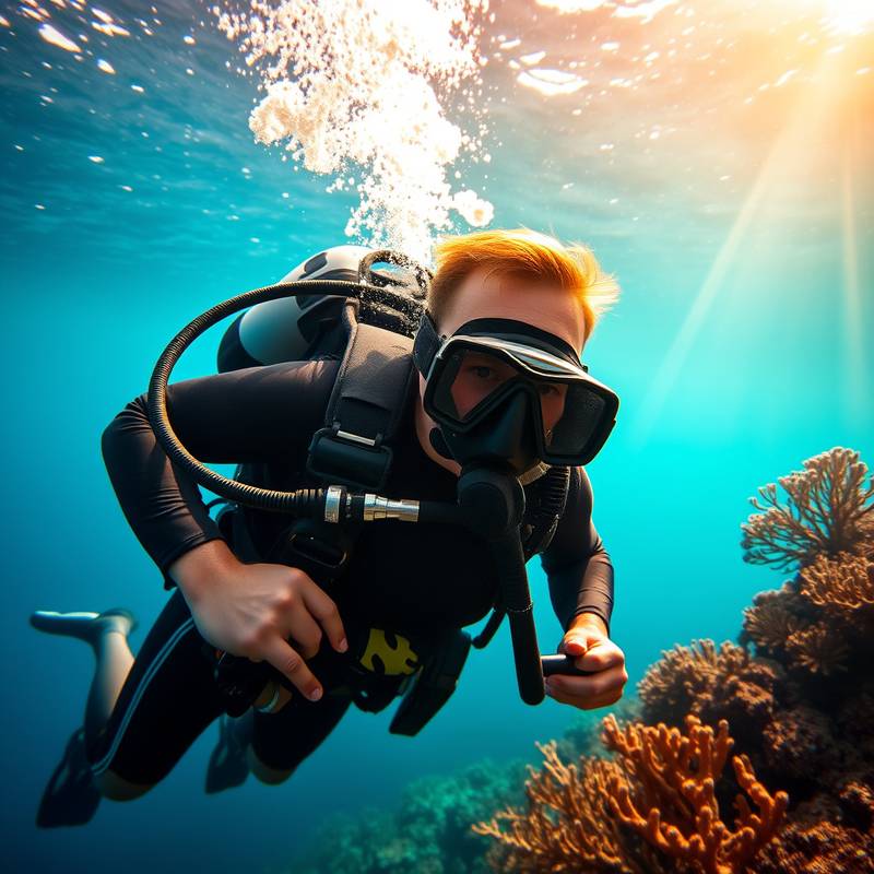 Imagen de buceo en las Islas Galápagos