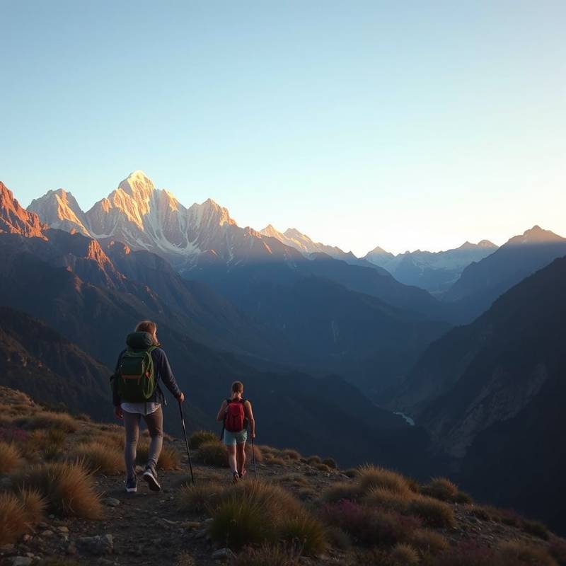 Imagen de trekking en los Andes
