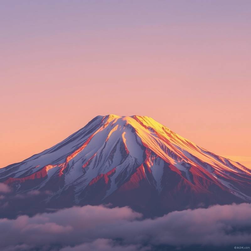 Imagen del Monte Kilimanjaro cubierto de nieve al amanecer