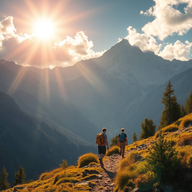 Imagen del trekking en la montaña